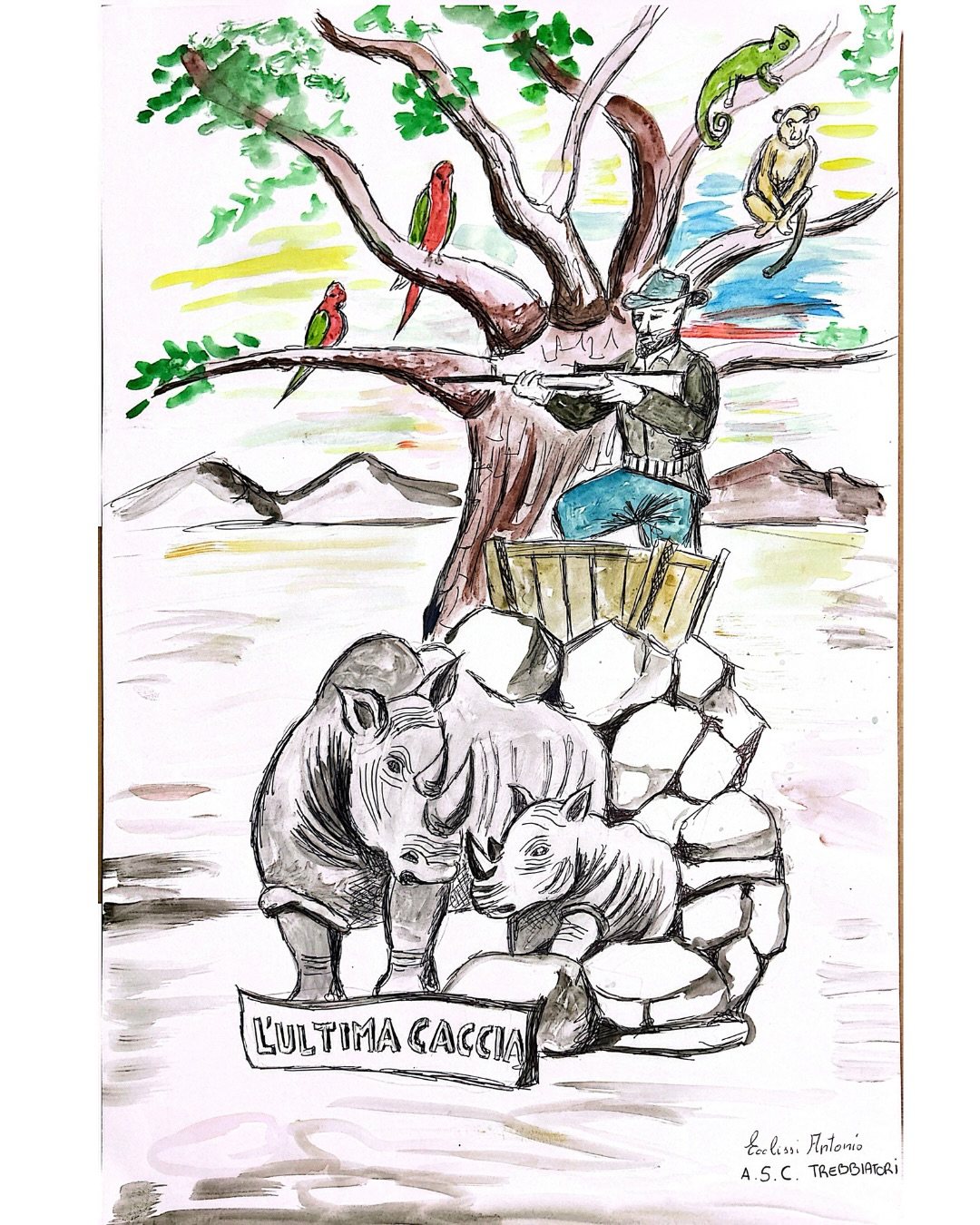 Bozzetto “L’ultima caccia”