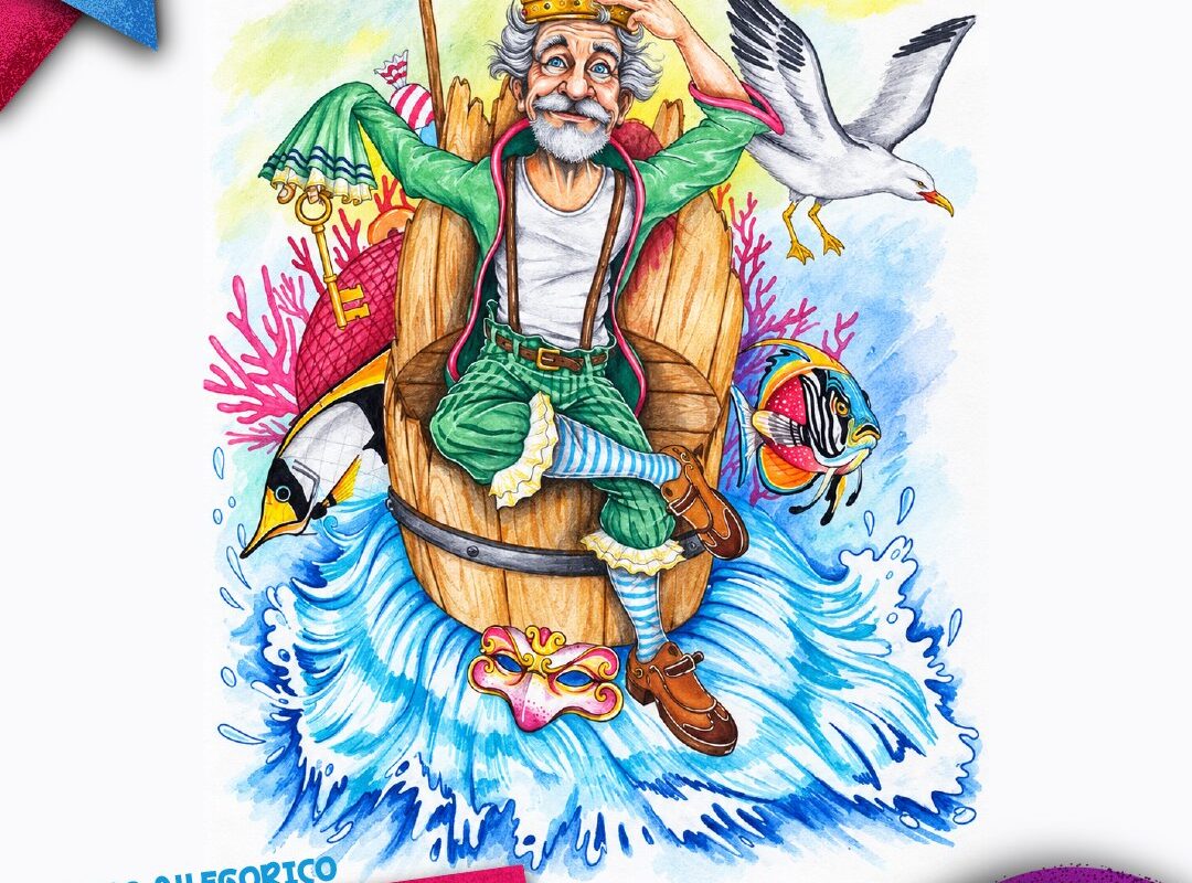 Bozzetto del carro allegorico "Peppe Nappa" di Arte e Cultura APS – Carnevale di Sciacca 2027