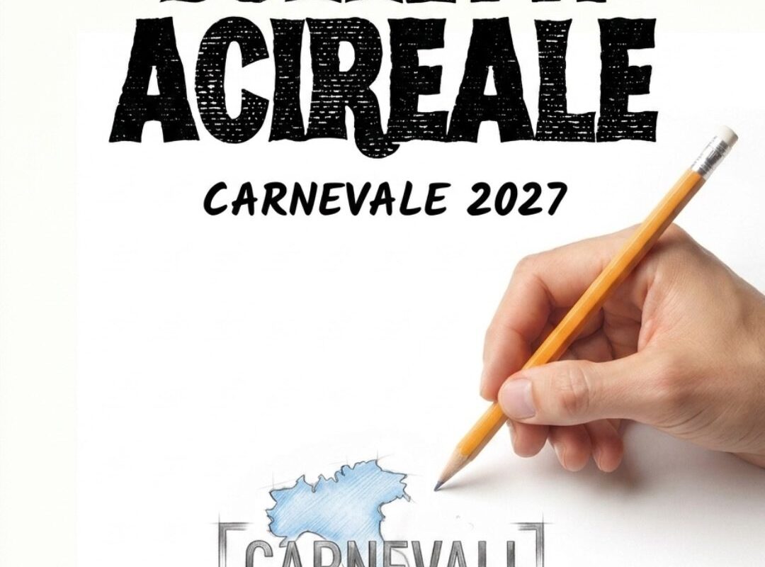 Copertina dei bozzetti del Carnevale di Acireale 2027 – Carnevali d'Italia