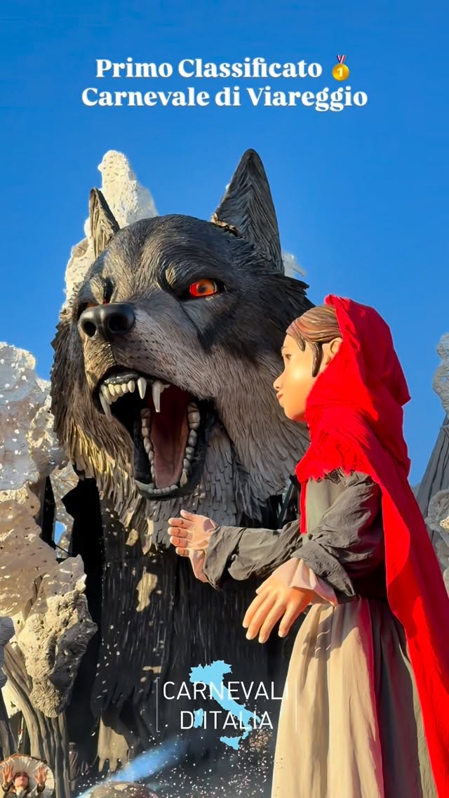 Carnevale di Viareggio 2026: vince il carro “In bocca al lupo”